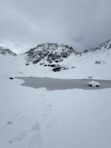 Frozen Island Lake